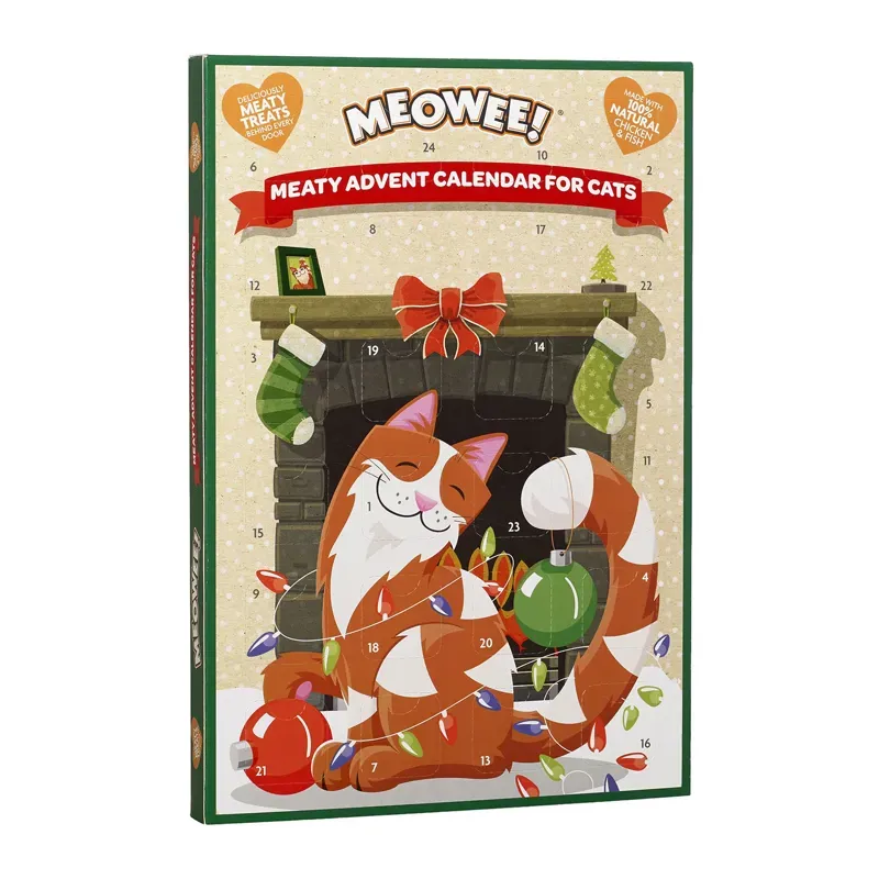 Meowee! 36gm Meaty Cat Advent Calendar in Orange
