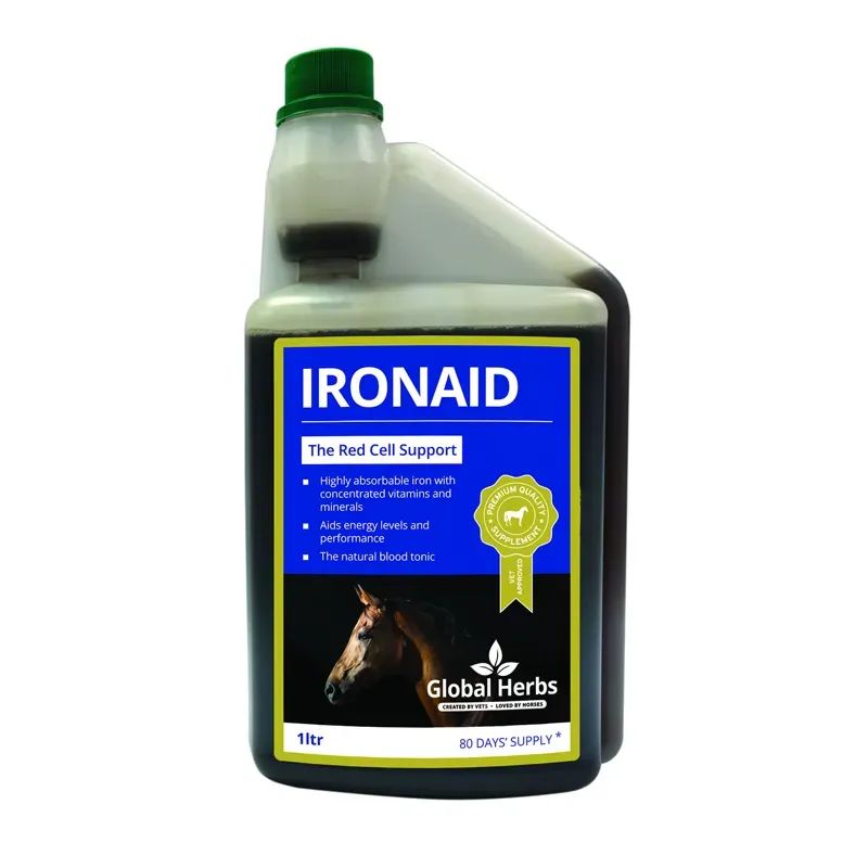 Global Herbs 1lt IronAid Supplement in Brown