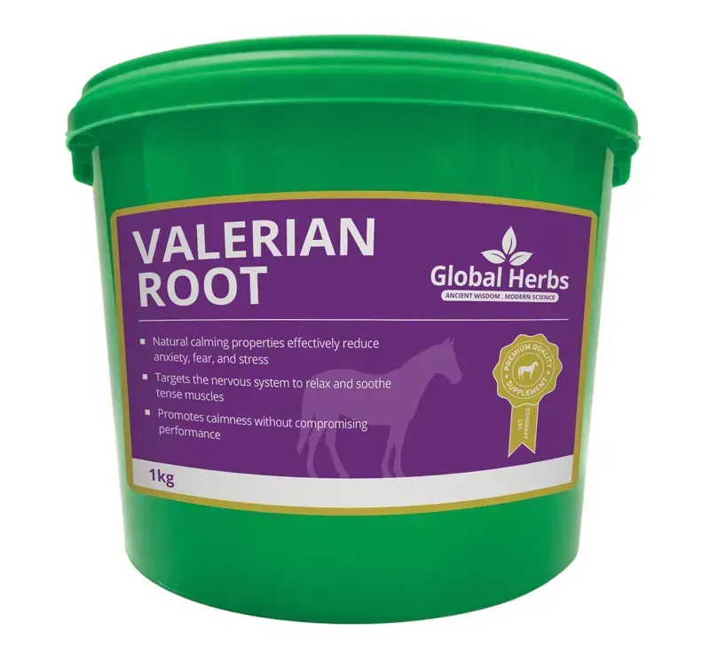Global Herbs 1kg Valerian Root in Green