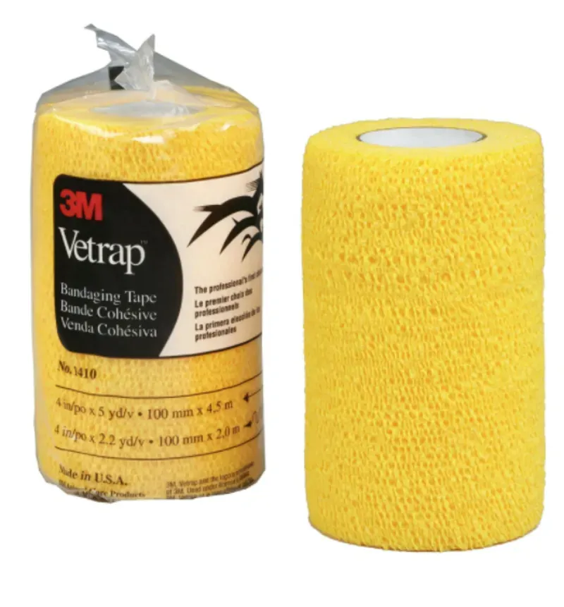 3M Vetrap Equine Cohesive 10cm Bandage in Gold