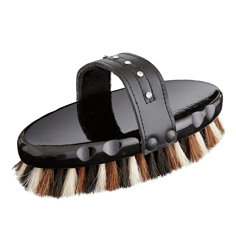 Bitz Mixed Bristle Body Brush in Black