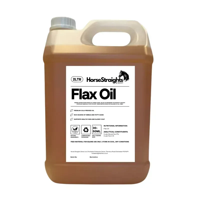 Horse Straights Direct 2 lt Flax Oil in Yellow