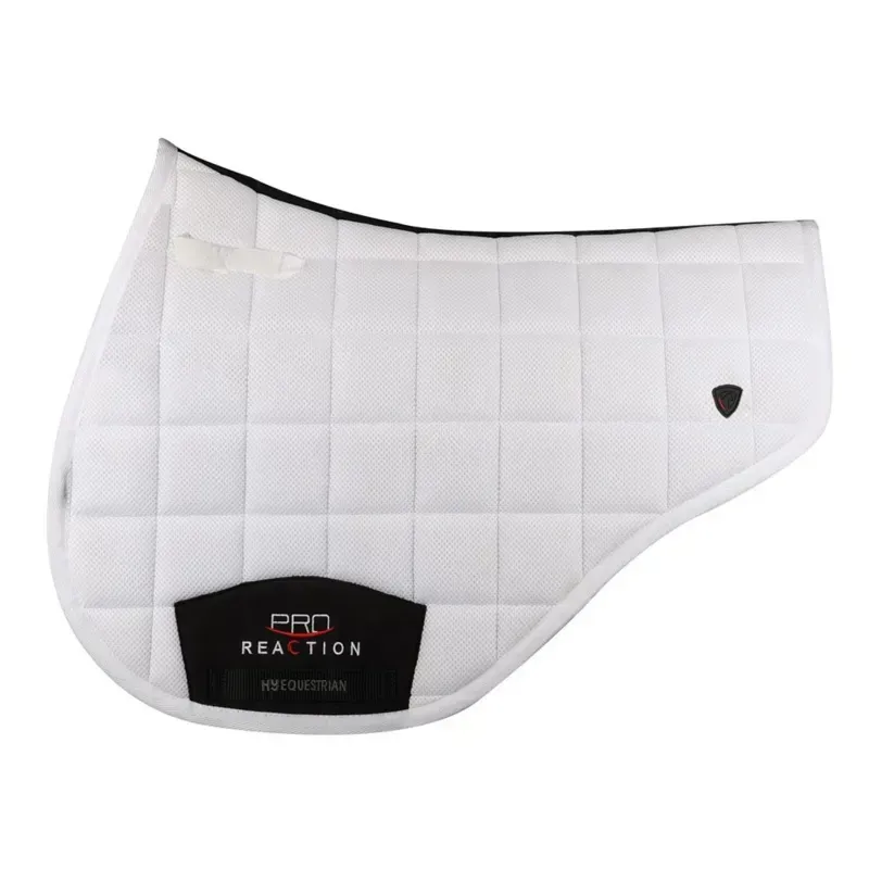 Hy Equestrian ProReaction 3D Mesh Close Contact Saddle Pad in White
