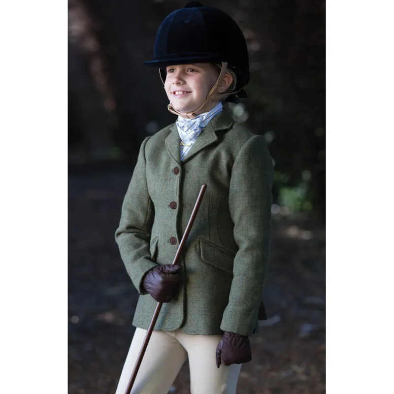 Childs Claydon Tweed  Riding Jacket -Green-24-3