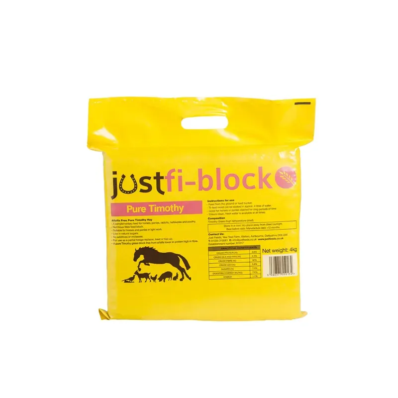 Just Feeds Fi-Block Pure Timothy - 4x1kg