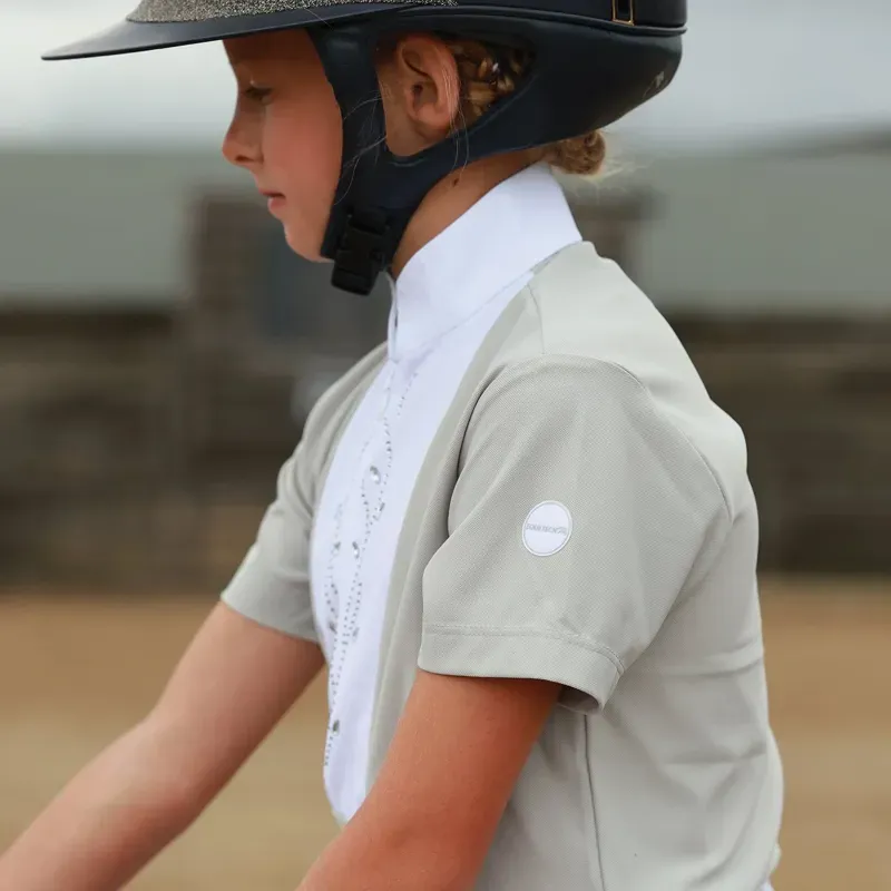 Junior Virginia Competition Shirt Dawn grey/White 28-3