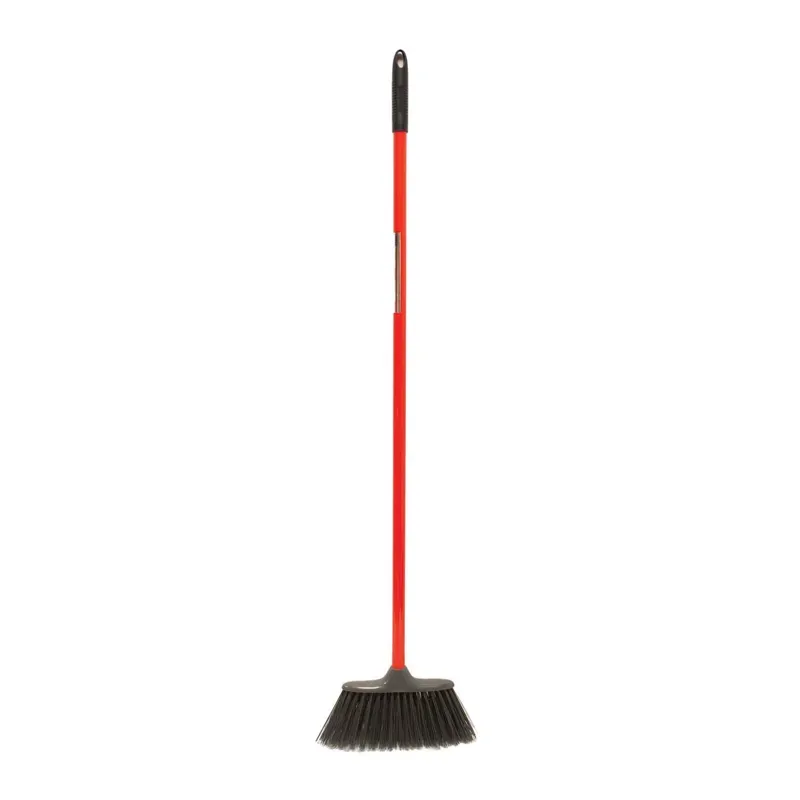 Red Gorilla Poly Yard Broom With Handle in Red