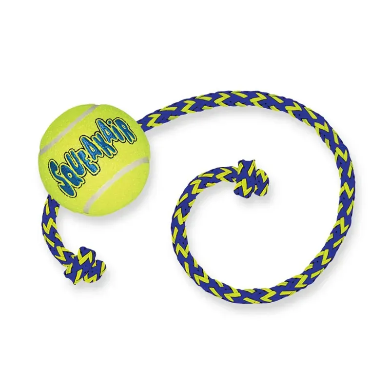 Kong SqueakAir Medium Ball Rope Toy