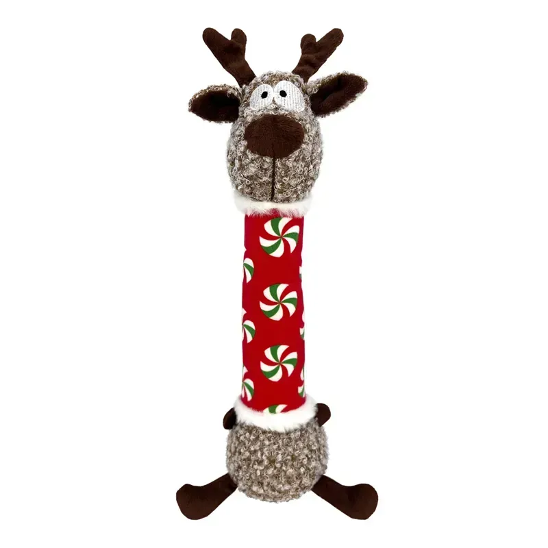 KONG Medium Holiday Shakers Luvs Reindeer in Red
