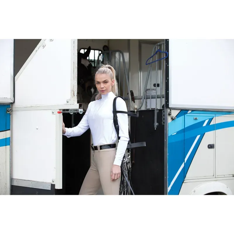 Equetech Ladies Thermal Cosy Stock Shirt in White-2