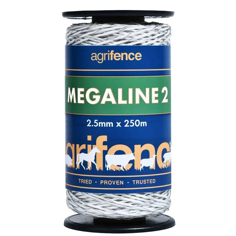 Agrifence H4744 250m Megaline 2 Superior Polywire in White