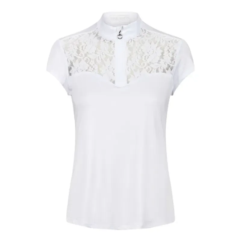 Equetech Ladies Mia Lace Competition Shirt in White