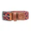 Hy Equestrian Woven Elastic Belt in Navy/Burgundy