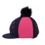 Hy Equestrian DynaMizs Ecliptic Hat Cover in Navy/Magenta
