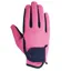 Hy Equestrian Belton Childrens Riding Gloves in Navy/Pink