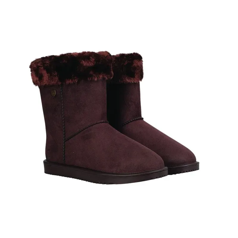 Hy Equestrian Chisworth Waterproof Fleece Boot With Faux Fur in Brown