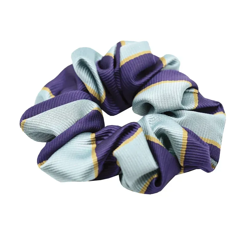 Equetech Official Pony Club Members Hair Scrunchie in Purple/Light Blue