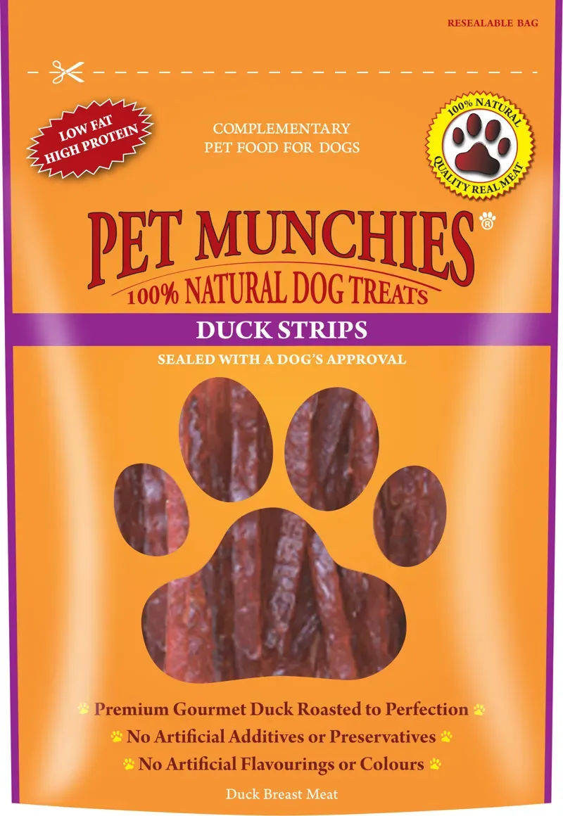 Pet Munchies 90 gm Duck Strips