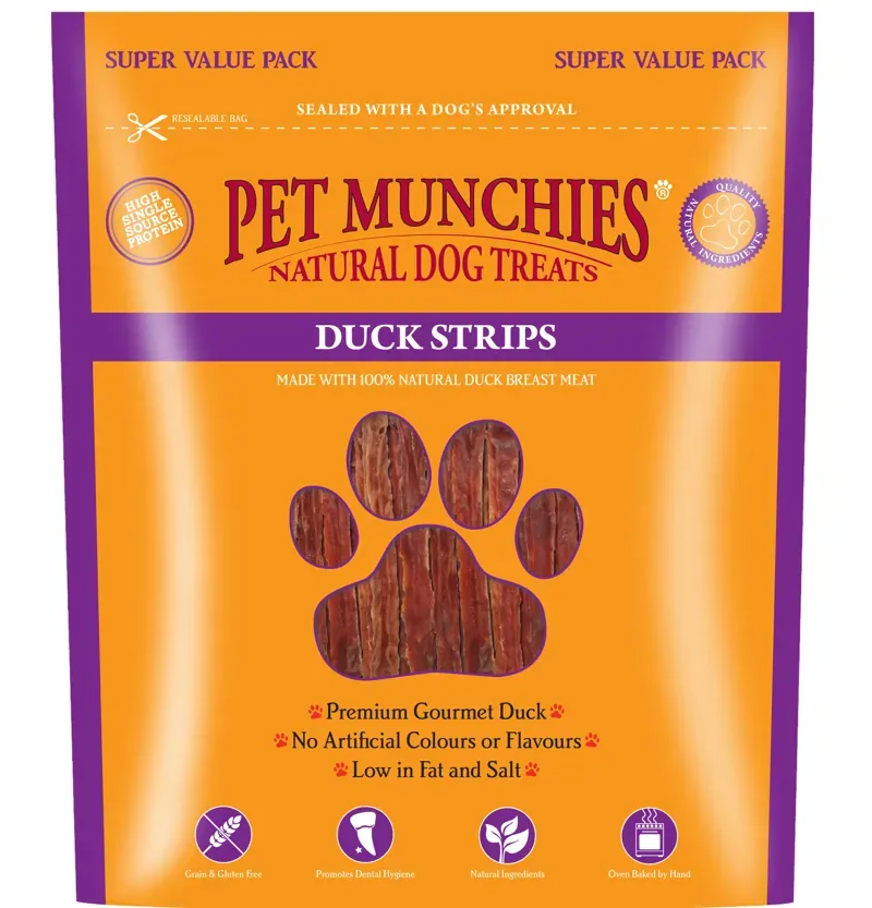 Pet Munchies 320 gm Duck Strips