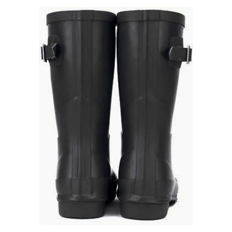 Rockfish Women's Short Matt Wellington Boots in Black-3