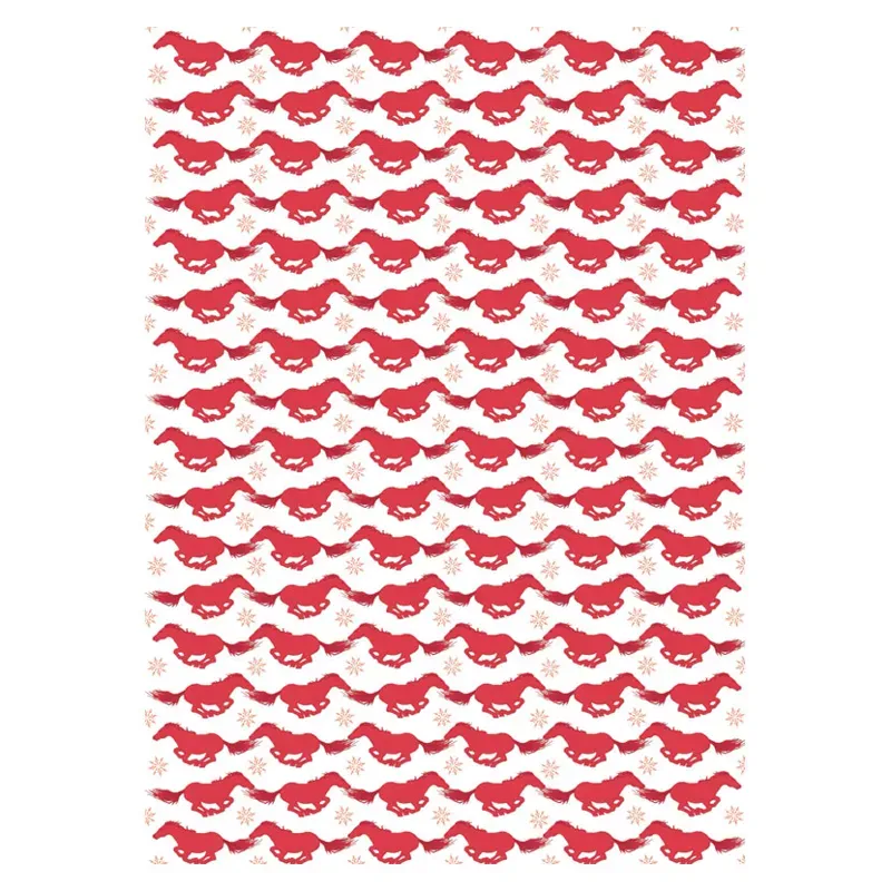 Deckled Edge Gift Wrap - Christmas Frolics