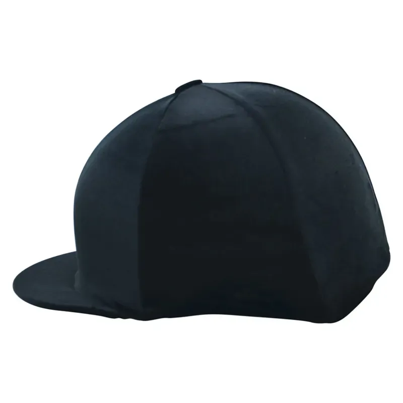Hy Equestrian Velour Soft Velvet Hat Cover in Black
