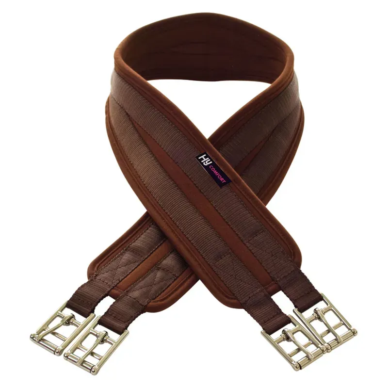 Hy Equestrian Cushion Girth in Brown