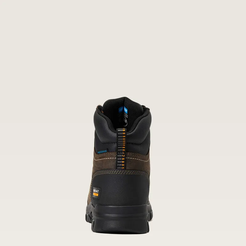 Ariat Treadfast Womens Steel Toe Work boot Dark Brown-4