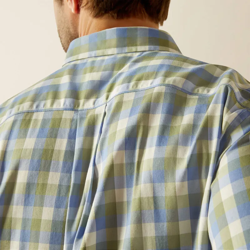 Ariat Mens Napa LS Shirt Oil Green-2