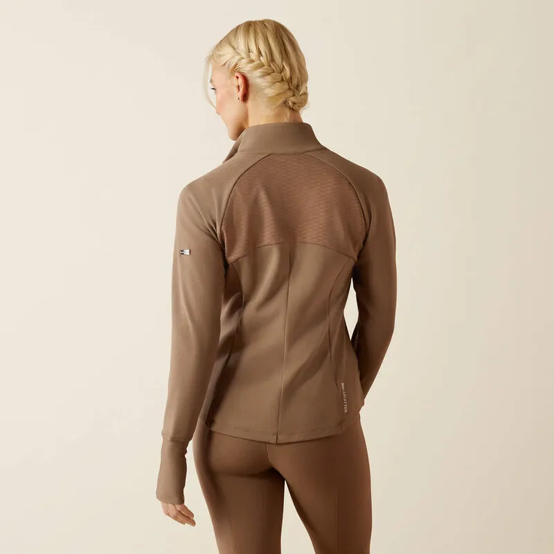 Ariat Wms Bellatrix Full Zip Sweatshirt Brick Brown-1