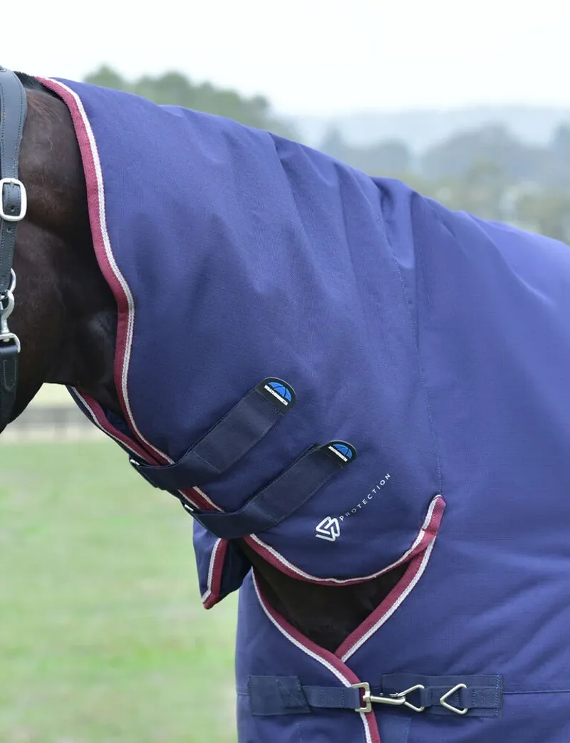 Weatherbeeta Comfitec Essential Turnout Combo 220G Navy/Burgundy-3