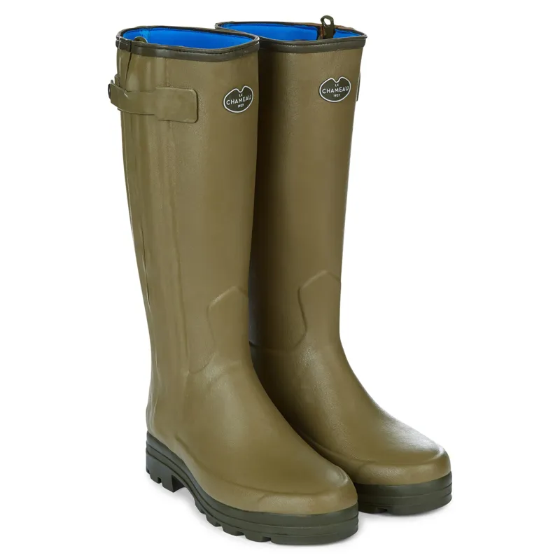 Le Chameau Mens Chasseur Neoprene Lined Boot Vert Vierzon-3