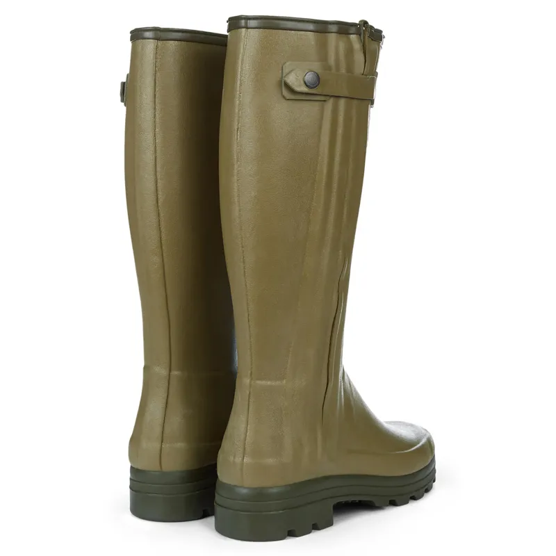 Le Chameau Mens Chasseur Neoprene Lined Boot Vert Vierzon-4