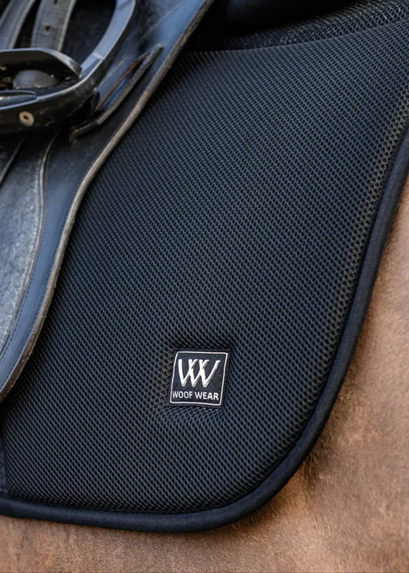 WW Elite Comfort Mesh Saddle Pad Black Dressage-1