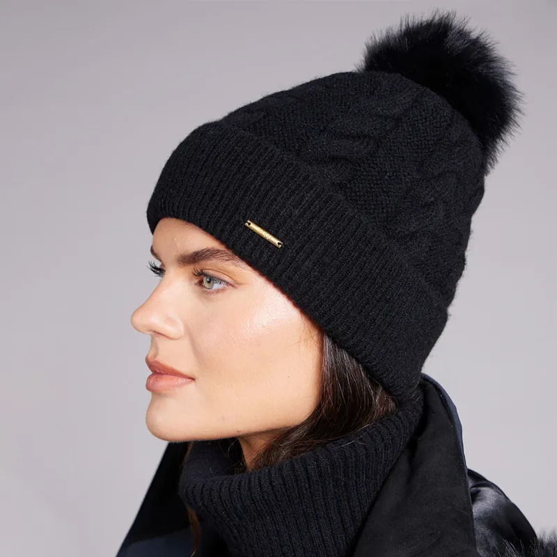 Bexley Knitted Hat One Size Black-1