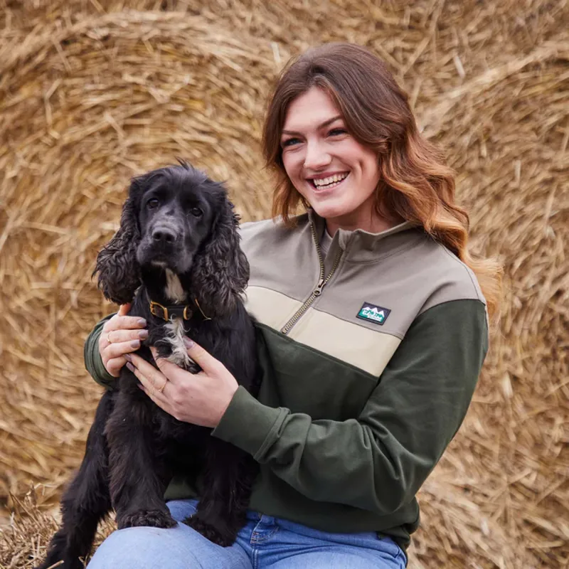 Ridgeline Mens Back Slider Rugby Top Olive Multi-2