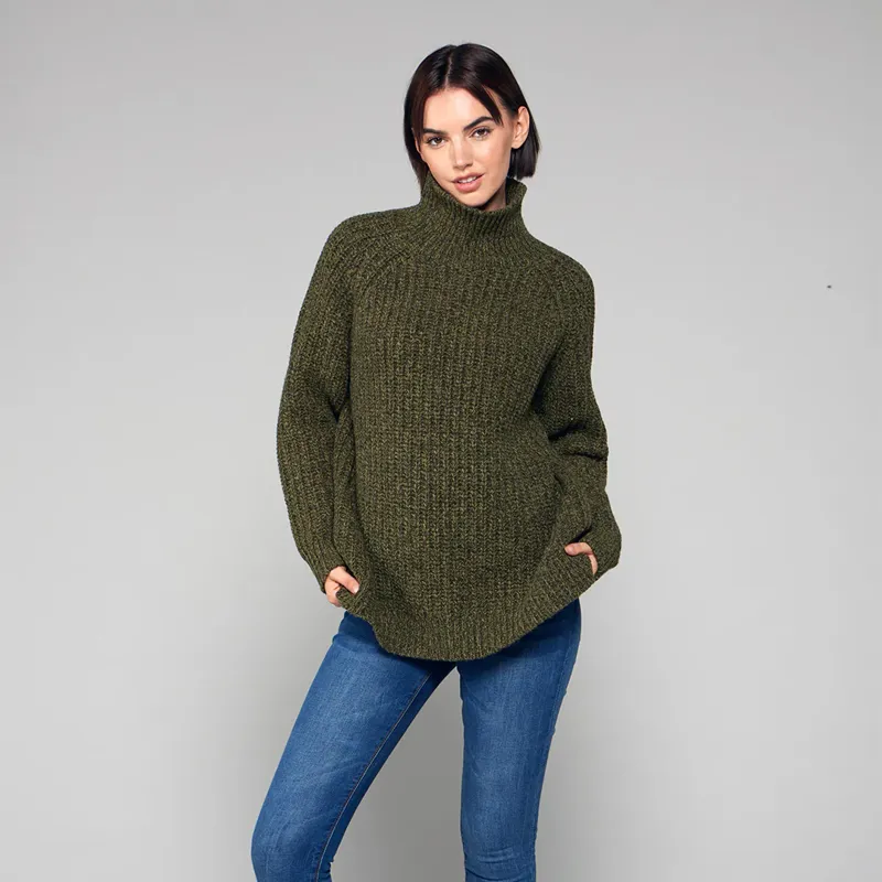 Toggi Ruislip Chunky Knit Sweater Olive