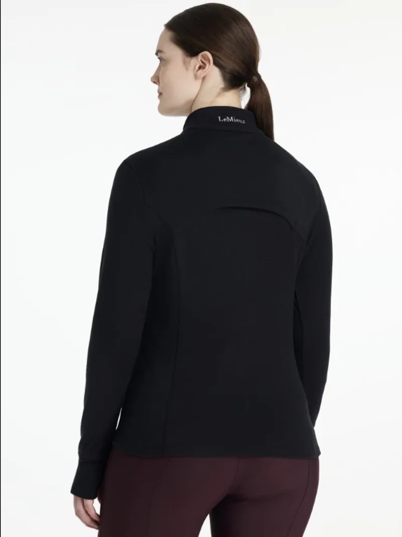 Lemieux Frances Quarter Zip Fleece Black-1