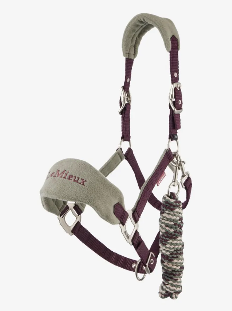 Lemieux Mini Vogue Headcollar and Leadrope Damson