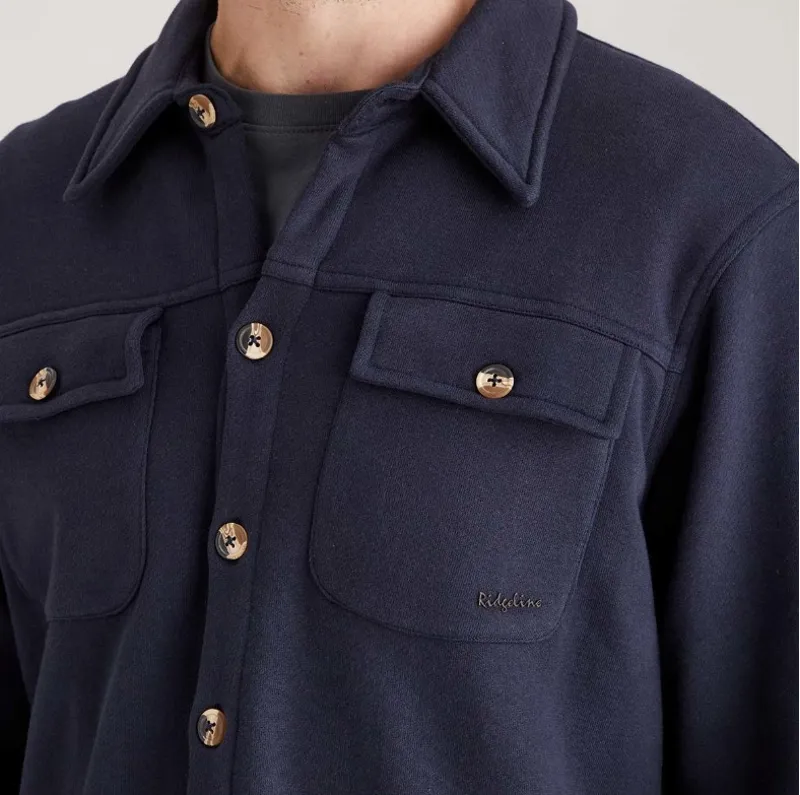 Ridgeline Mens Burnham Work Shirt Navy-1