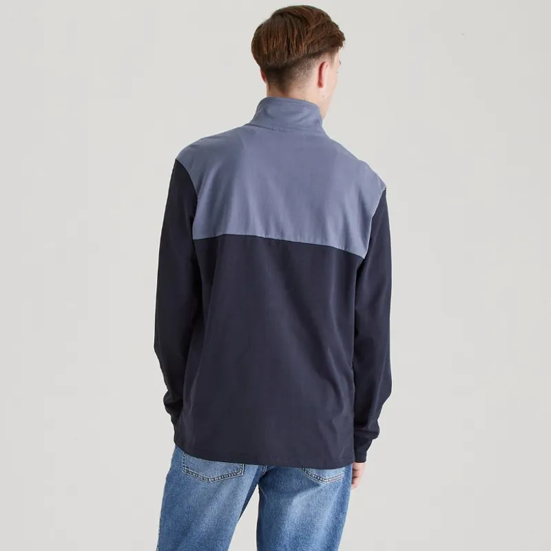 Ridgeline Mens Salthouse Zip Top Navy Multi-1