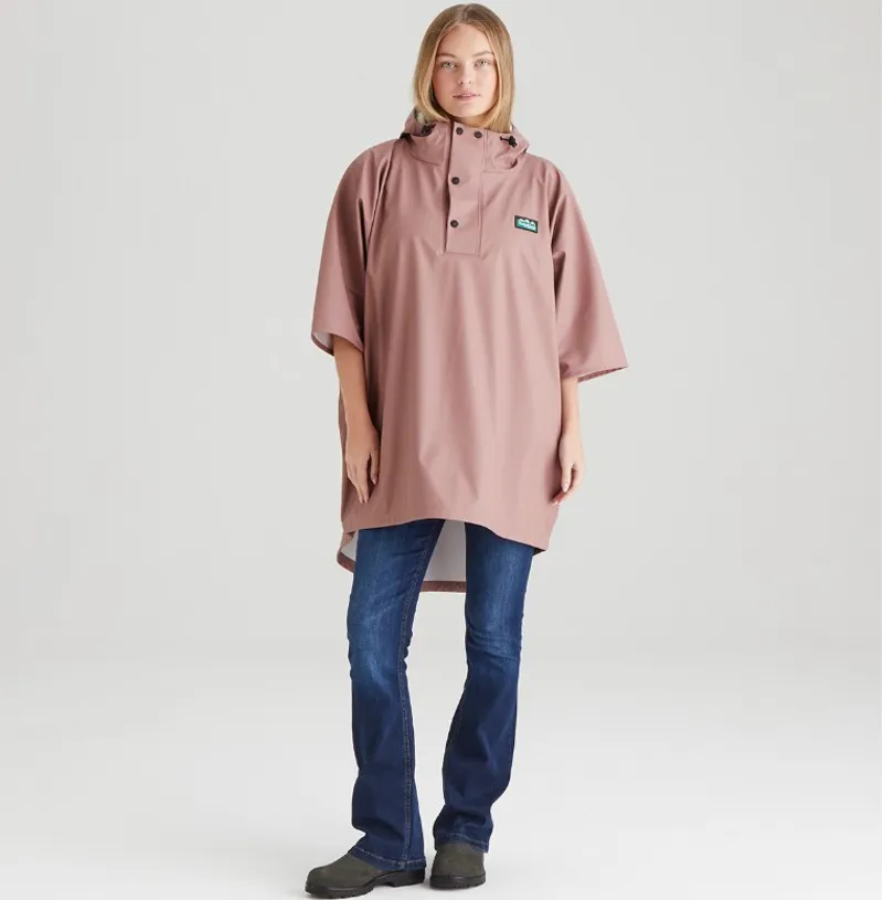 Ridgeline Unisex Poncho Dusky Pink