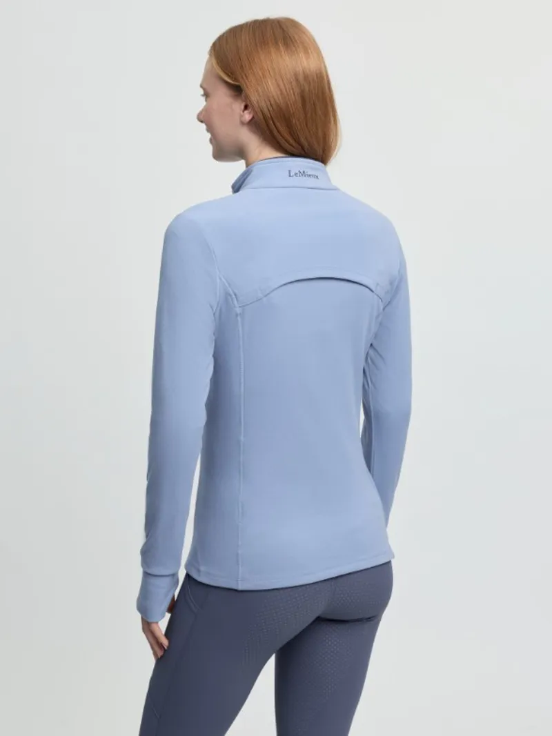 Lemieux Frances Quarter Zip Fleece Powder Blue-1