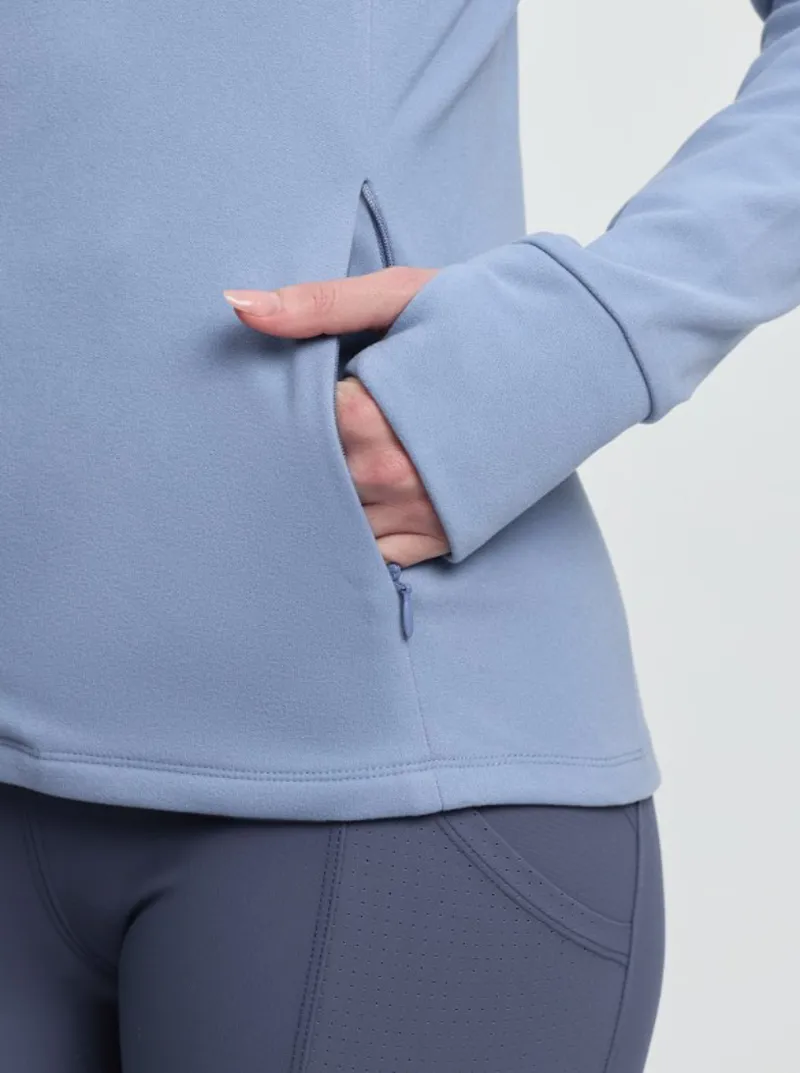 Lemieux Frances Quarter Zip Fleece Powder Blue-3