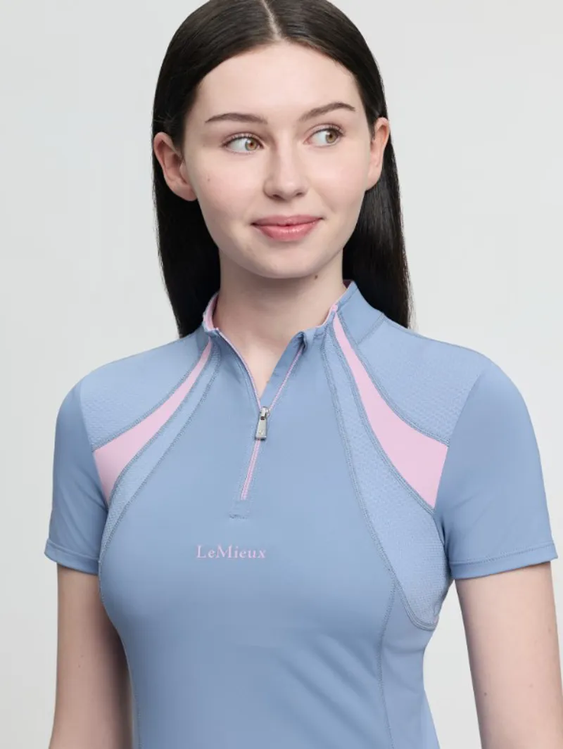 Lemieux Young Rider Mia Mesh Base Layer Powder Blue-2