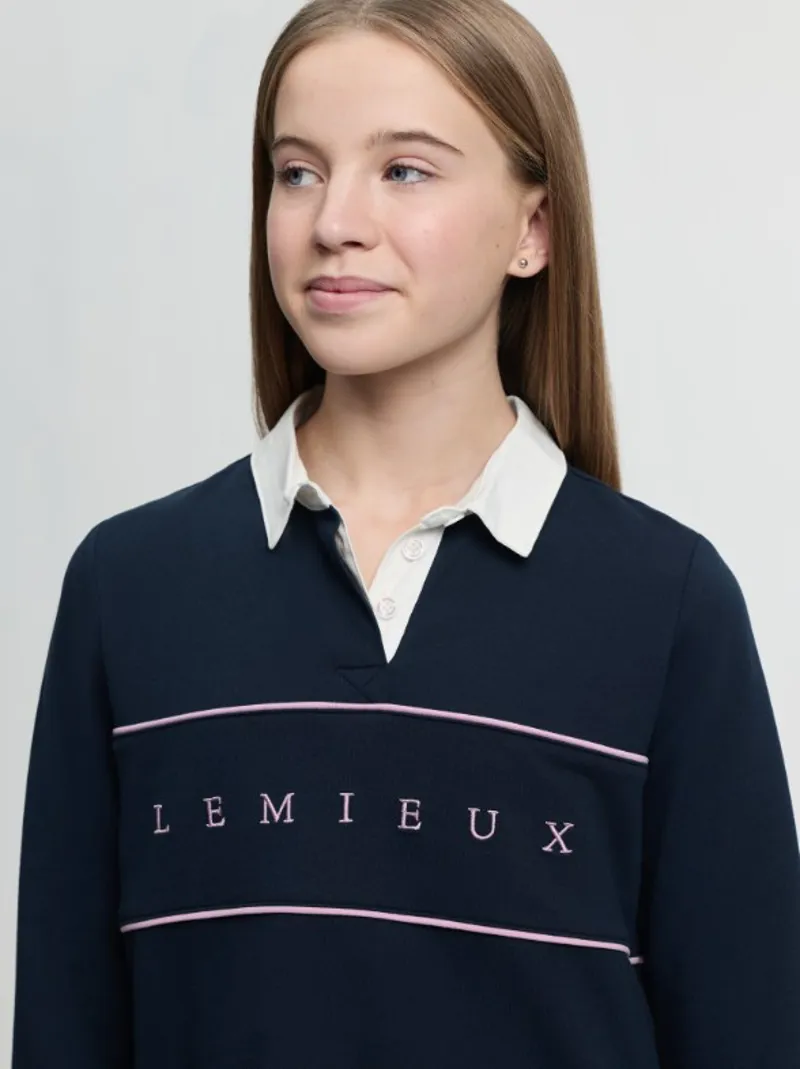 Lemieux Young Rider Riley Rugby Shirt Navy-2