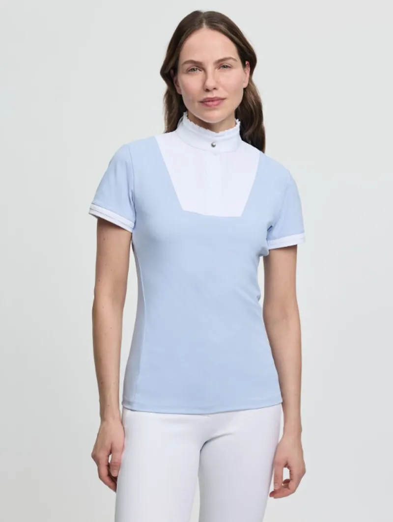 Lemieux Sophia Short Sleeve Pleated Show Shirt Mist