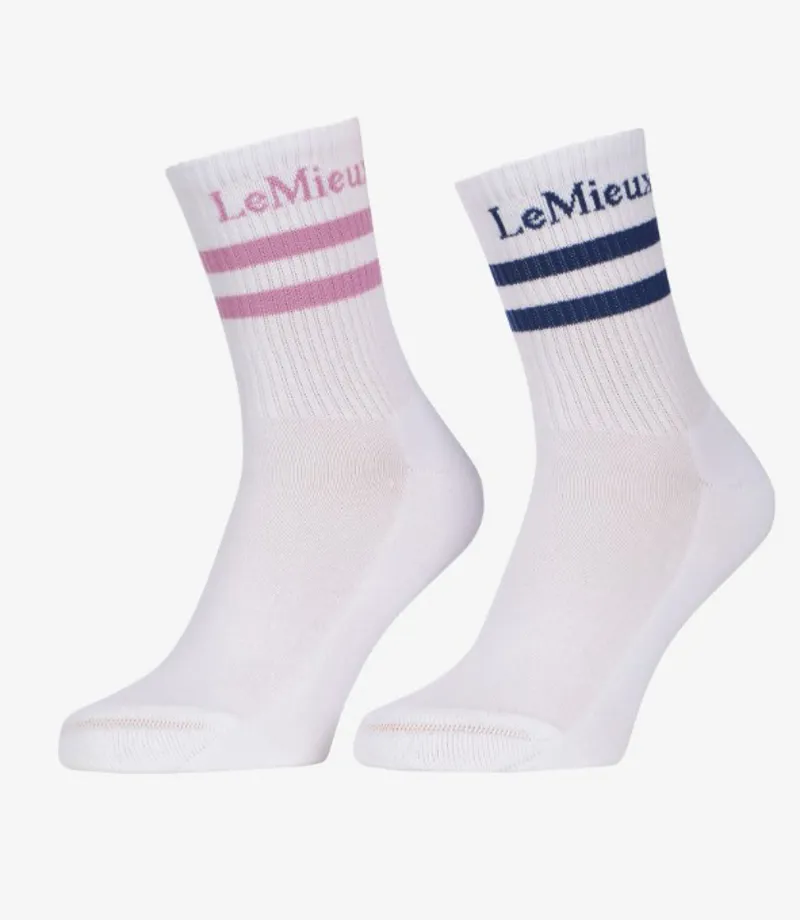 Lemieux Crew Socks 2 Pack Shadow/Fondant