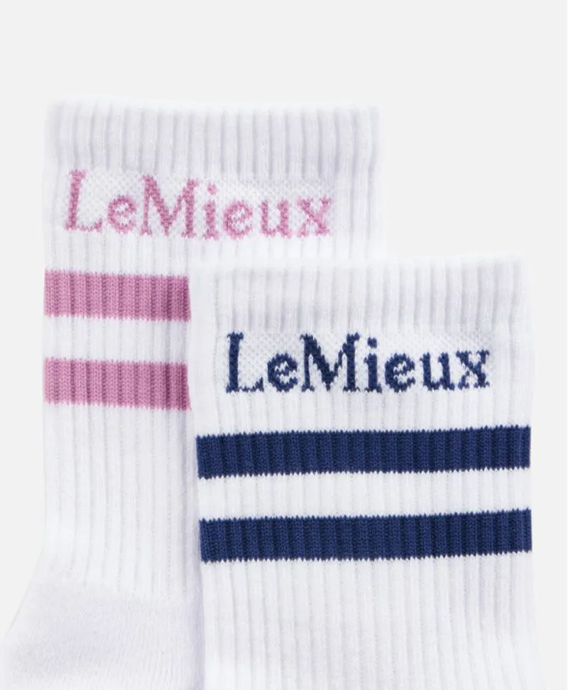 Lemieux Crew Socks 2 Pack Shadow/Fondant-1