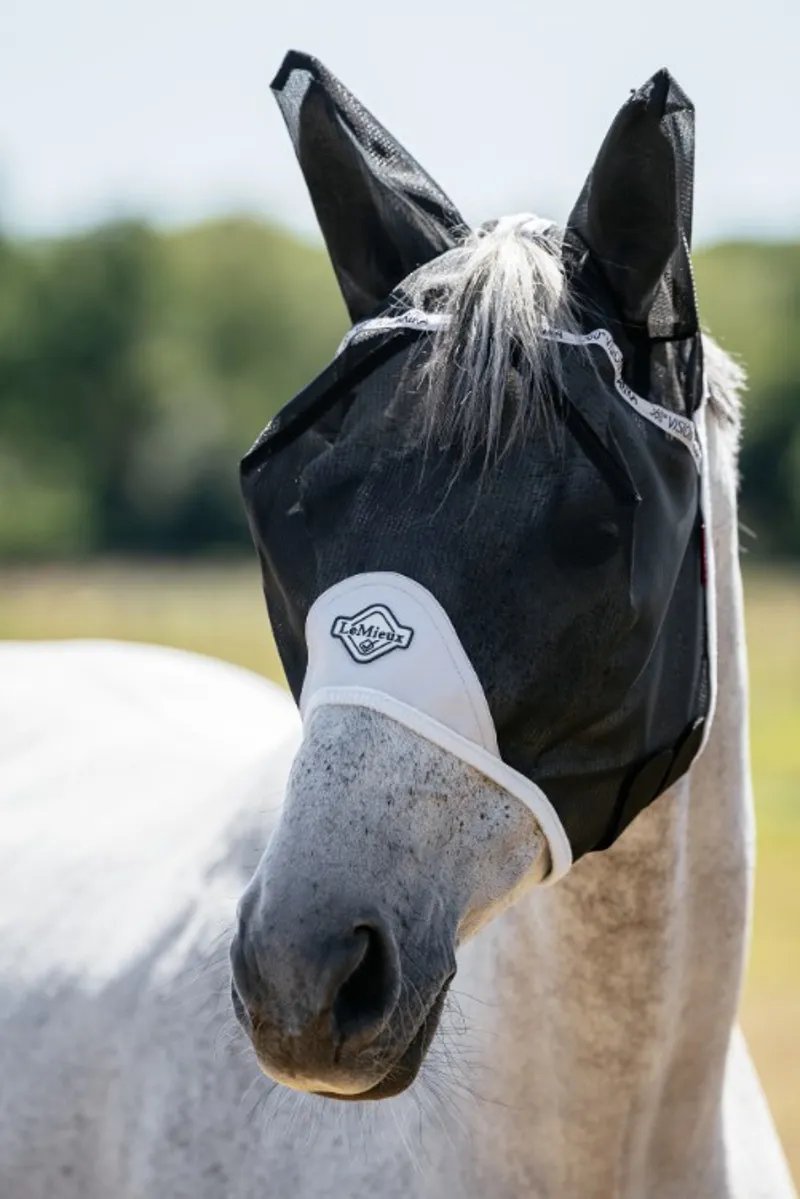 Lemieux 360 Vision Half Fly Mask Grey